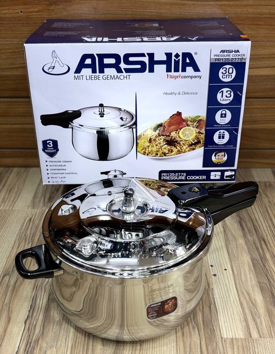 Скороварка ARSHIA 13 литров, нержавеющая сталь, 30 см