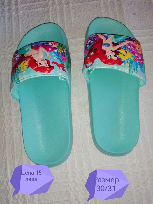 Детски сандали, чехли, пантофи за момиче, без забележки, размер 28-31