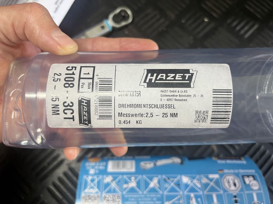 Cheie dinamometrica Hazet 5108-3CT, 1/4 toli, 2.5-25nm, made in Germany