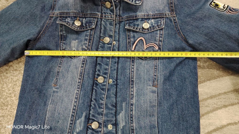 Geacă denim îmblănită 9-10 anisori