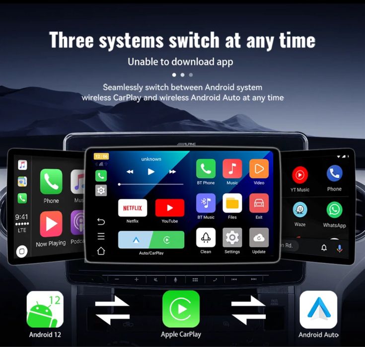 Smart Al Box Android Auto Wireless CarPlay Adapter Youtube Netflix