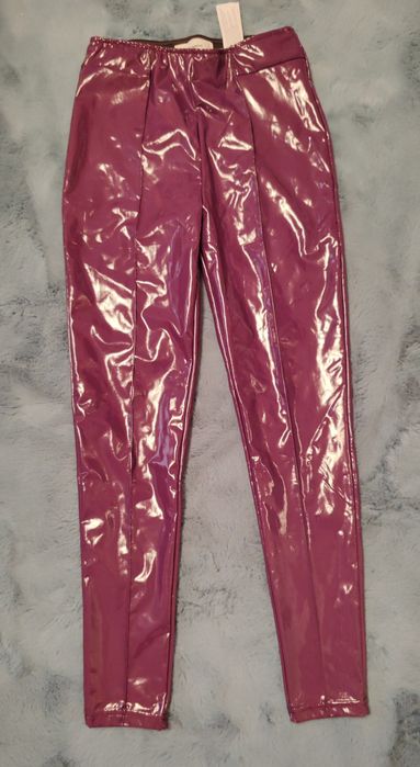Colanți noi Pull& Bear latex  îmblăniți