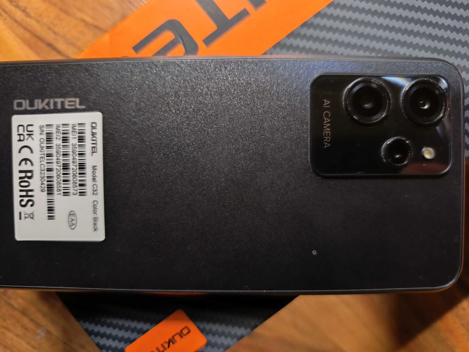 Смартфон OUKITEL C32 с 128GB памет и 16GB RAM, проверен