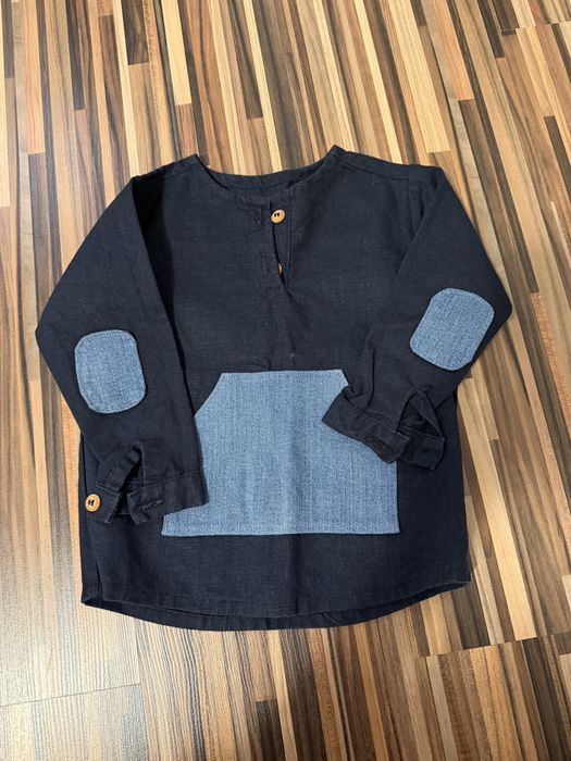 Camasa/ bliza de in cu denim, copii