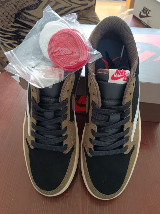 Мъжки спортни обувки/Маратонки на Nie Air Jordan 1 Low  Travis Scott цвят Mocha/ Маратонки от колекцията Найк Аир Джордан 1 ниски x Травис Скот Mocha