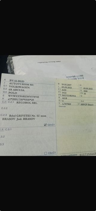 Vând autoturism  WV Polo