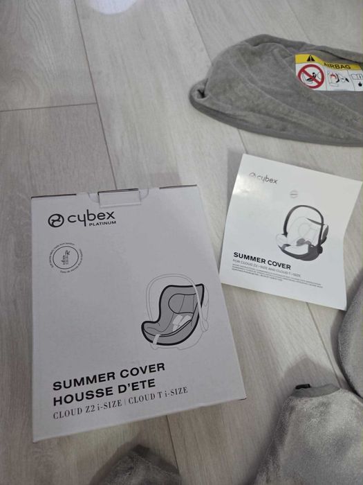 Husă de vară Cloud T i-Size Grey pentru scoica Cybex