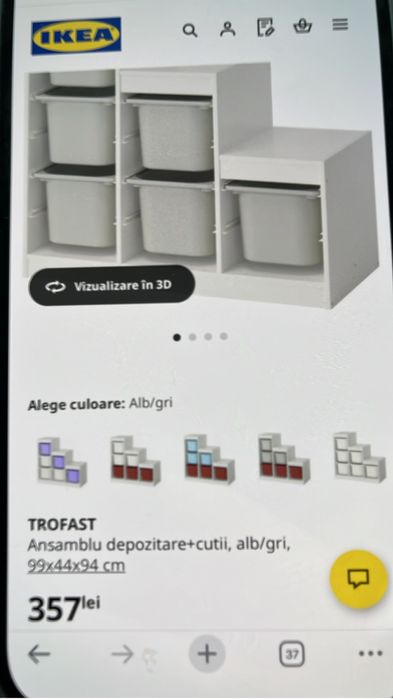 Ansamblu cutii depozitare IKEA