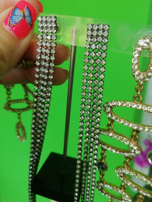 Колие,гривна и обици Сваровски