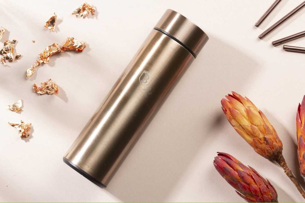 Berlinger Haus Rose Gold Smart 0.45L стоманен термос с LED индикатор
