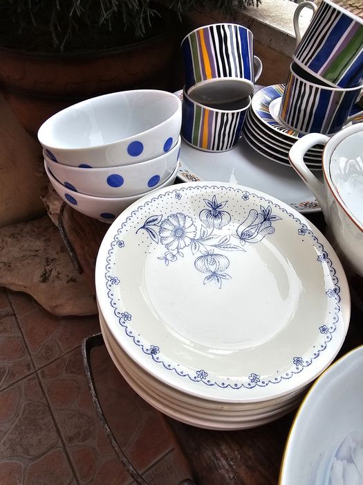 Стар супник от соца и порцелан