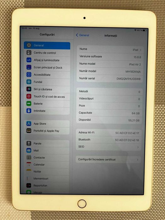 iPad uri Air 2 64 GB si Generatia 5 32 Gb