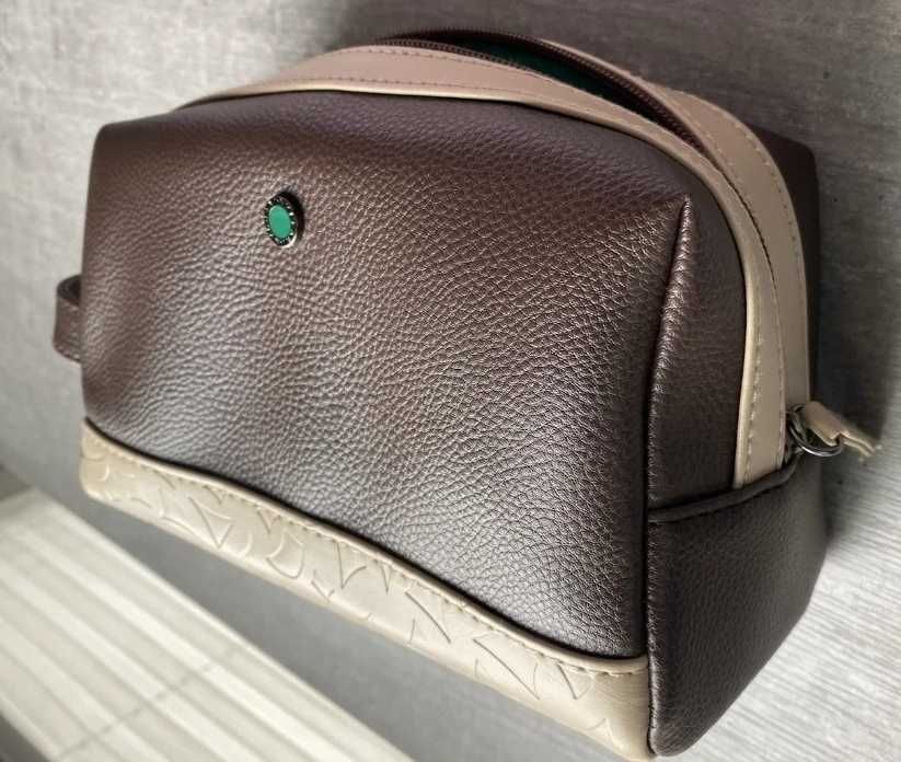 Оригинален кожен несесер BVLGARI - Нов