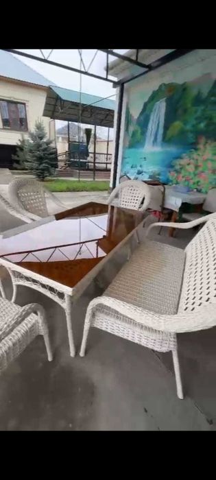 Ротанговая мебель для сада