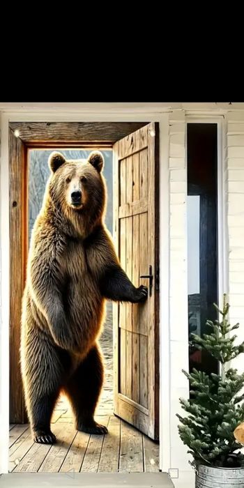 Банер на двери мишка