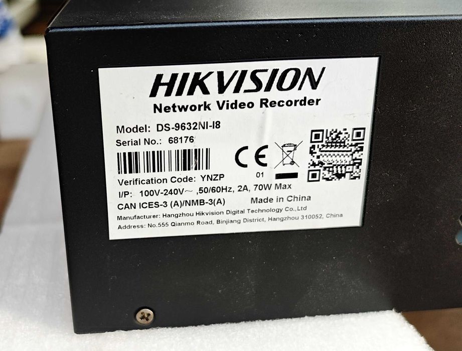 32 канален NVR Hikvision DS-9632NI-I8