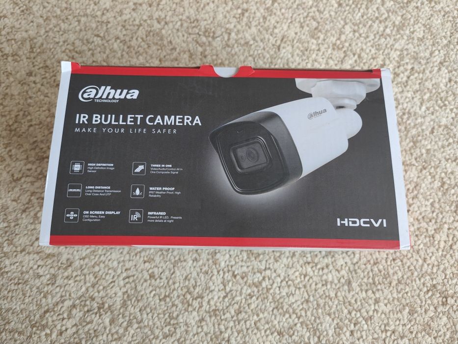 Camera supraveghere Dahua HDCVI 4K IR 80metri cu microfon pentru DVR