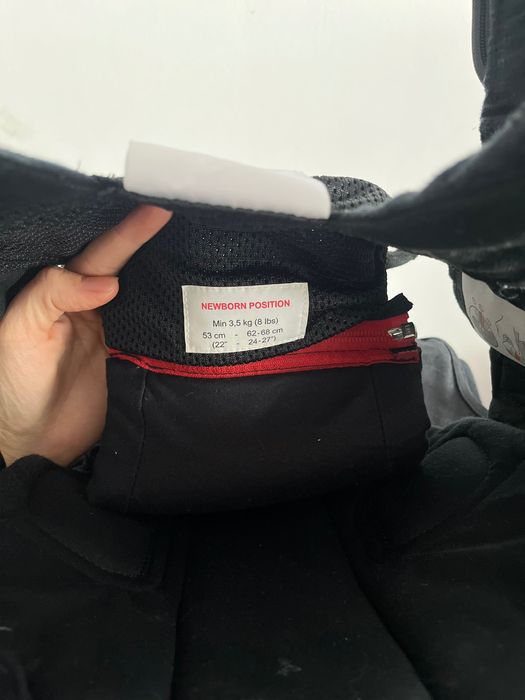 BabyBjörn Бебешка ергономична раница Carrier One Woven Black кенгуру