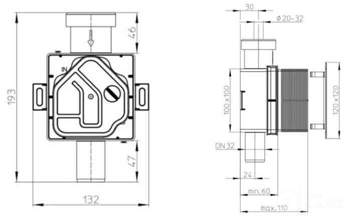 Сифон для кондиционера HL 138N (встроенный) — Новый