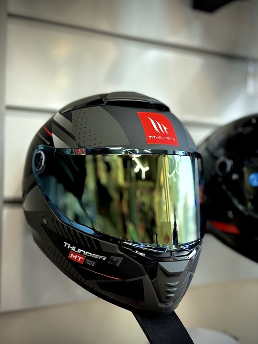 Casca Moto MT Thunder 4 Luminence Negru/Gri Mat