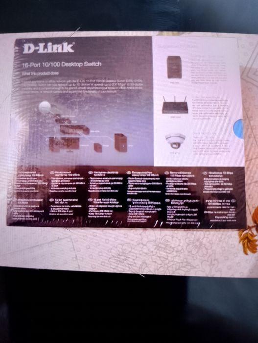 Wi-Fi роутер. 16-Port 10/100 Desktop Switch.