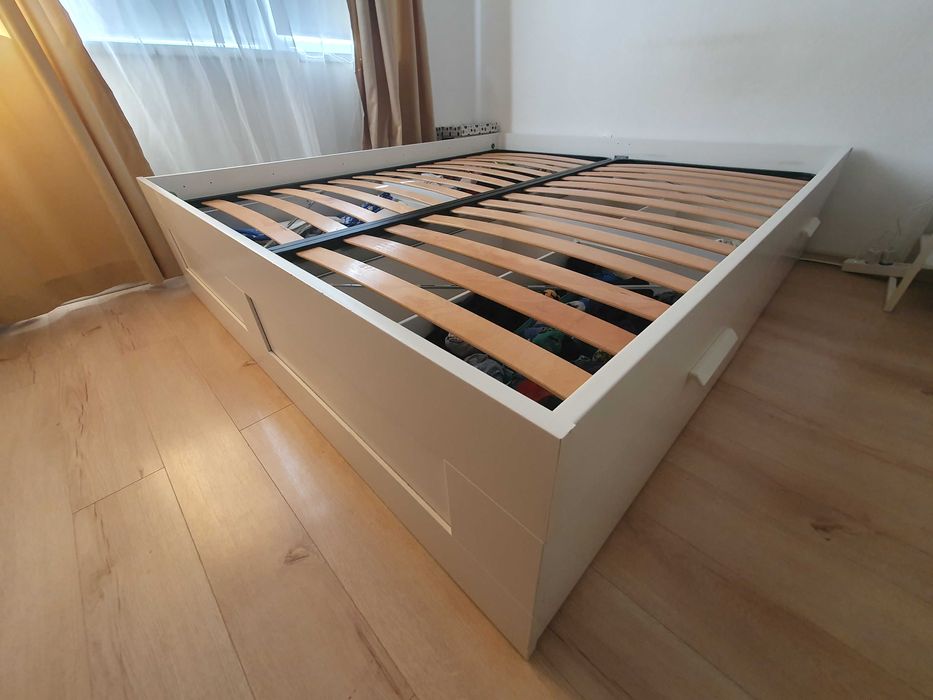Легло Brimnes 186x206 IKEA с подматрачна рамка