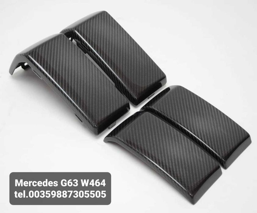 Карбон добавки за предна и задна броня Mercedes G63 AMG W464