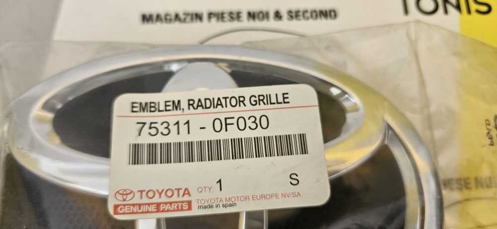 Emblema Toyota Verso 753110F030