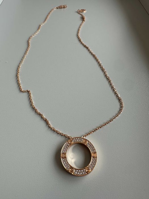 Colier Cartier placat cu aur rose