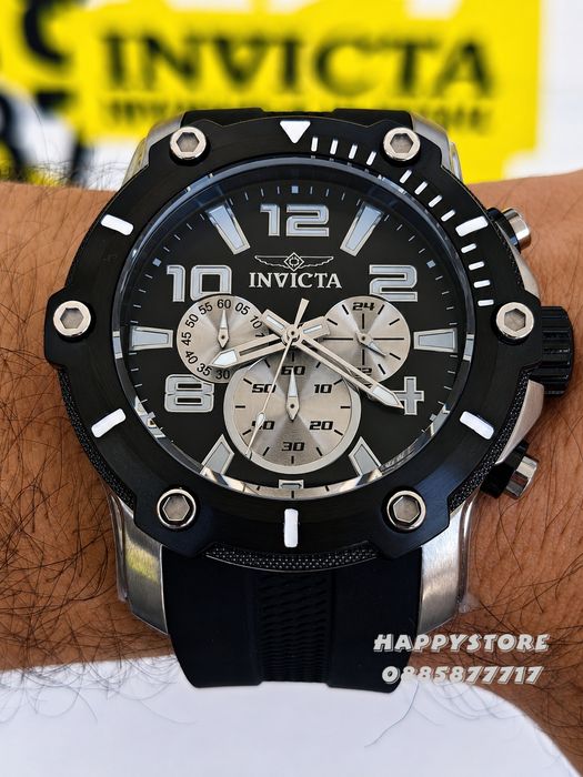 INVICTA Diver Black/Silver 52 mm, Инвикта нов мъжки часовник