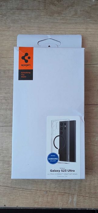 Husă Spigen Ultra Hybrid OneTap Ring Samsung S23 Ultra Transparentă – ORIGINALĂ