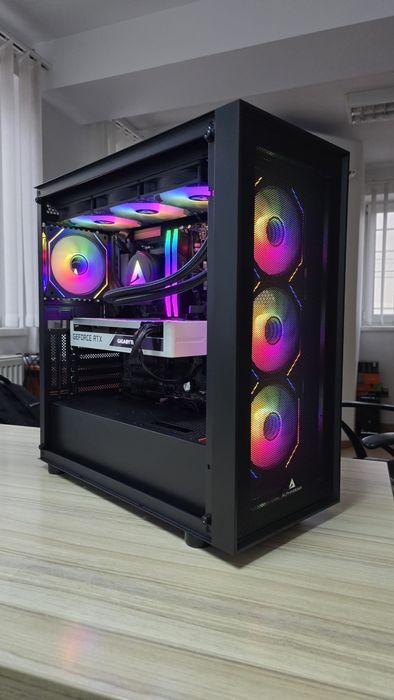 Setup PC Gaming cu Ryzen 7 7800X3D + RTX 3070 Vision White + Alienware 360Hz