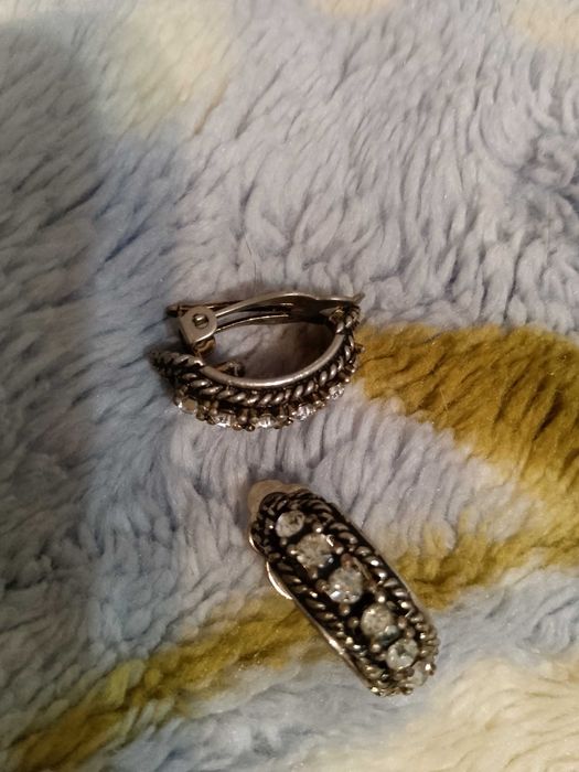 Серьги колеса и клипсы