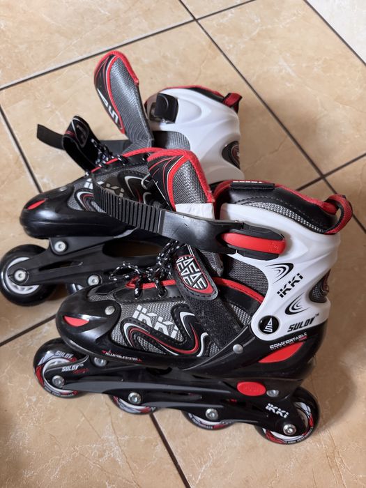 Patine cu rotile din silicon, marime ajustabila 35-38