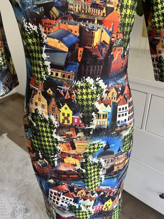 Rochie cu imprimeu oraș