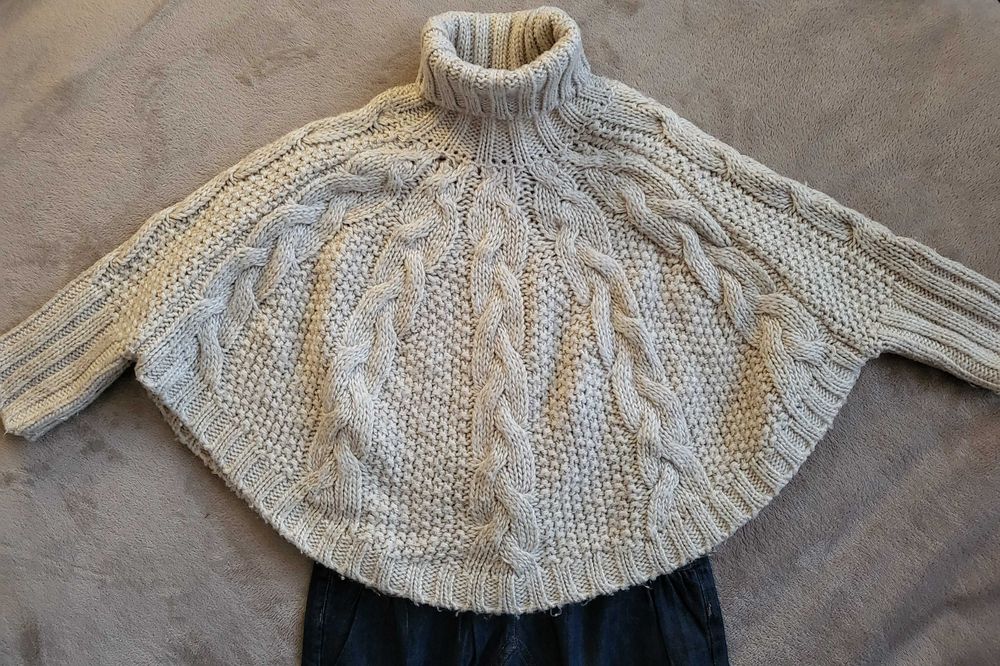 Разкошно пончо Next и дънкови потури