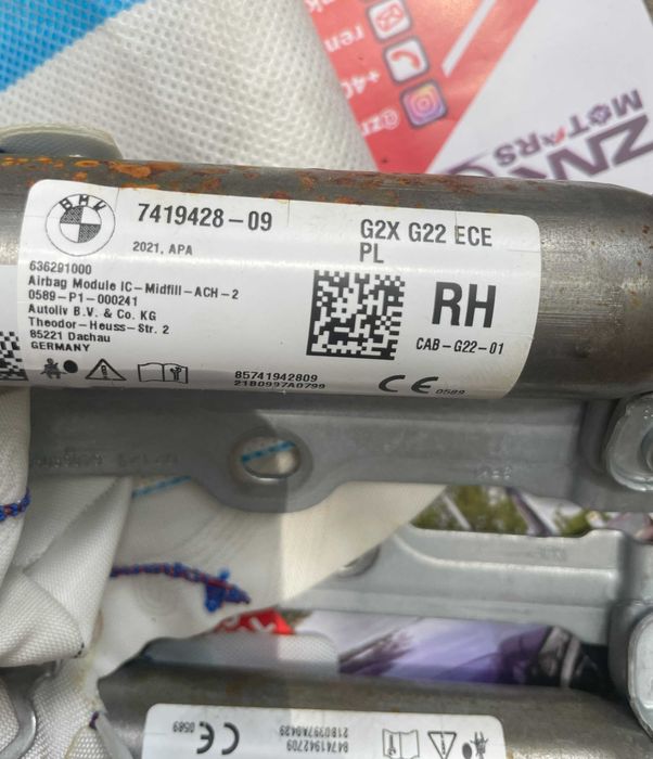 BMW seria 4 G22 M4 G82 set centuri de siguranta - kit airbag cortina