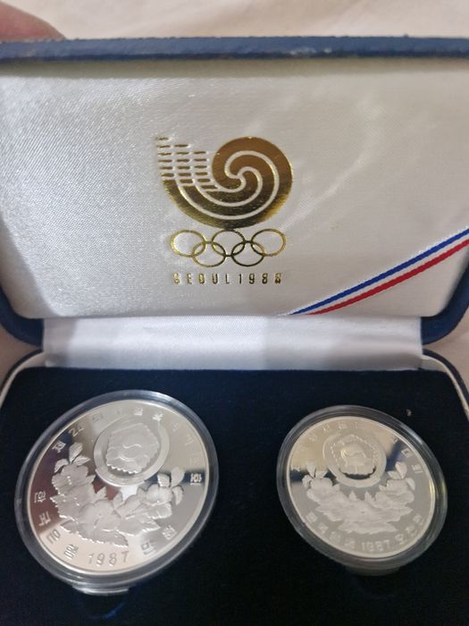 Сребърни  монети  олимпиадата Сеул 1988г