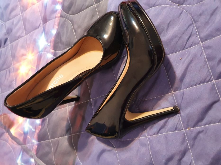 Pantofi dama, imitatie piele lacuita