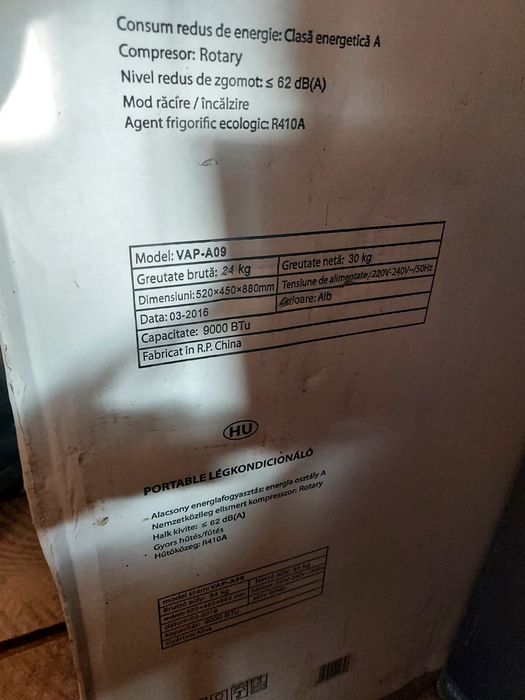 Aer conditionat portabil Vortex