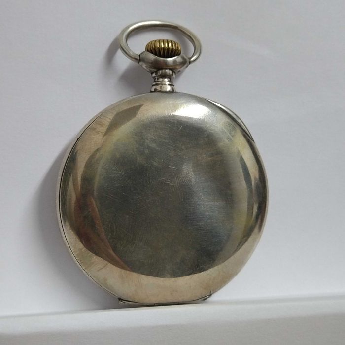 ZENITH джобен часовник, сребро/Silver 0,800, работещ, много рядък