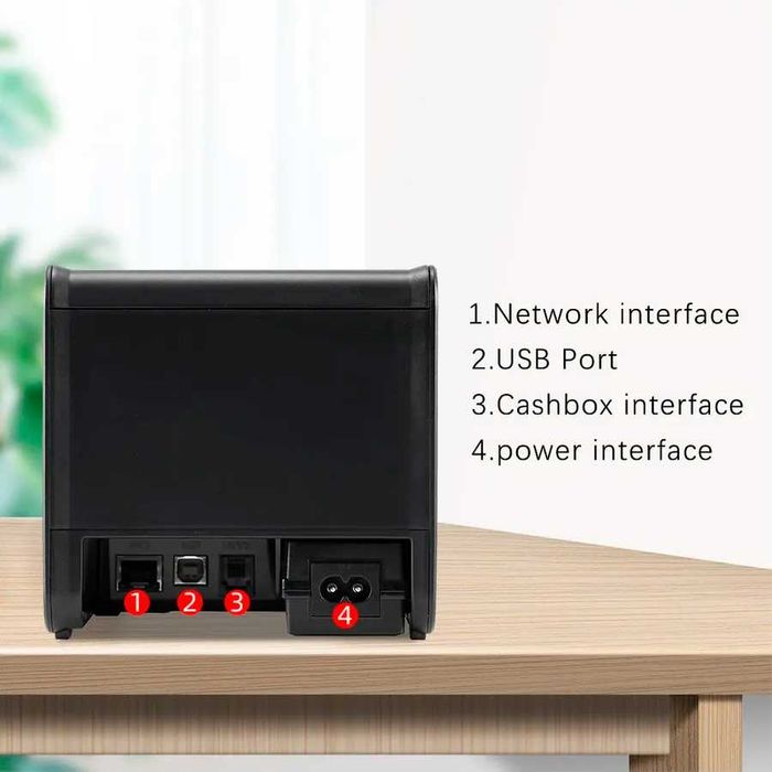 Оптом - Принтер чеков Xprinter XP-80T USB Printer термопринтер 80мм
