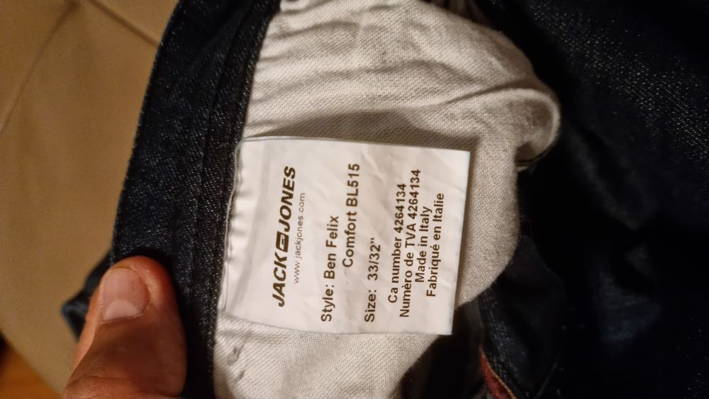 Blugi Jack&Jones W33xL.32 elastici ,slim bleumarin