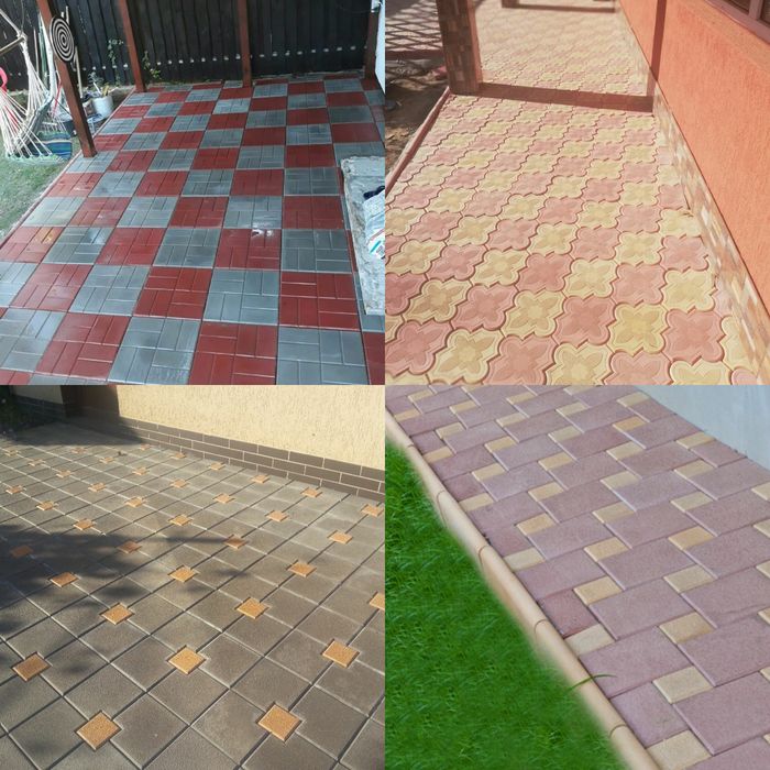 Pavele Pavaje din beton comprimat aditivat - Model Retea 2 Combi