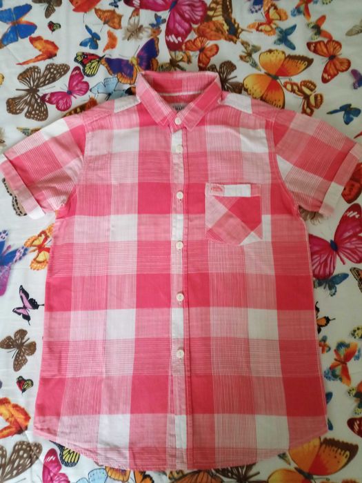 Рубашки летние на мальчика 8-10 лет