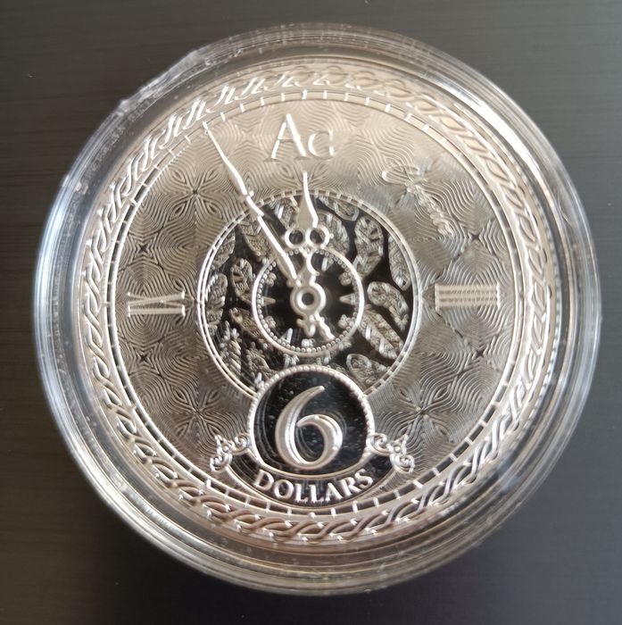 Сребърна Монета от една унция 6 долара Токелау