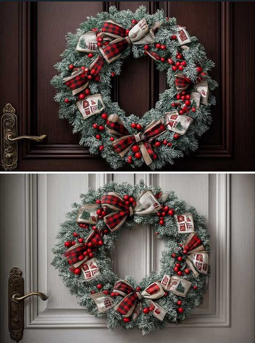 Новогодний декоративный венок