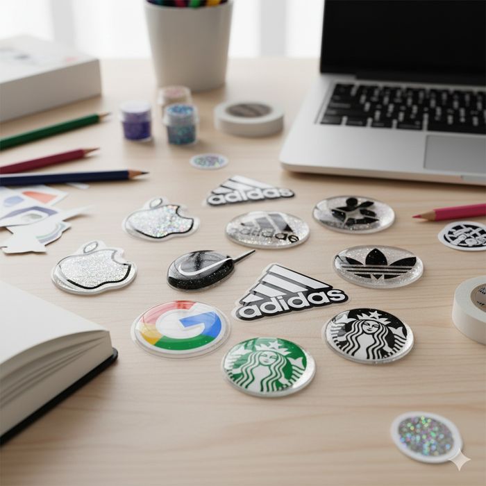 3D стикеры, залитые смолой