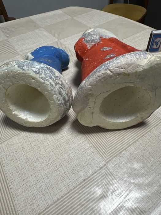 Дед Мороз и Снегурочка из пенопласта