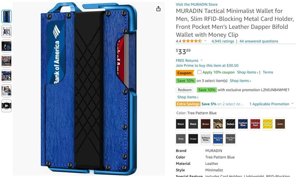 Зажимы для денег